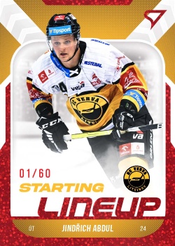 Jindrich Abdul Litvinov Tipsport ELH 2022/23 SportZoo 2. serie Starting LINEUP 2nd PERIOD /60 #SL-76